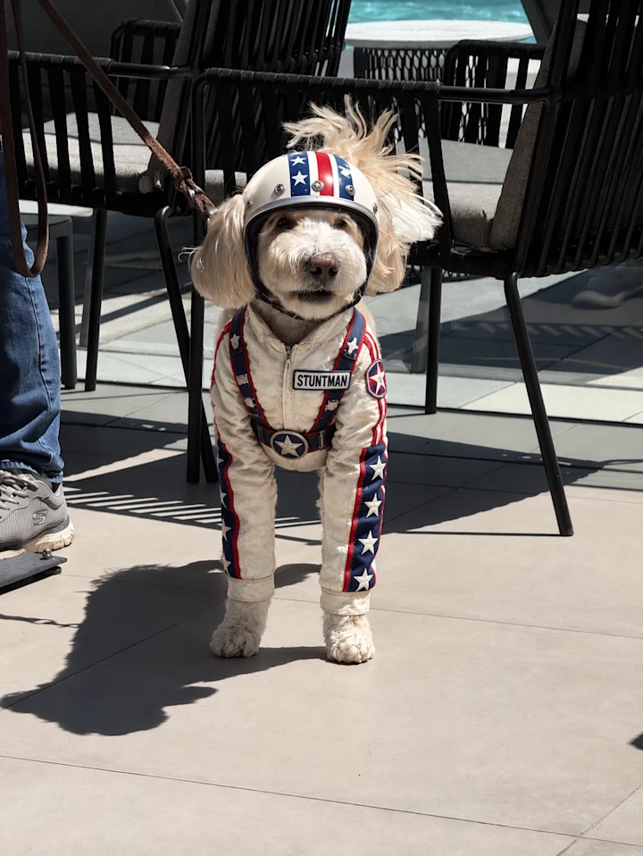 Dog in costume — Result